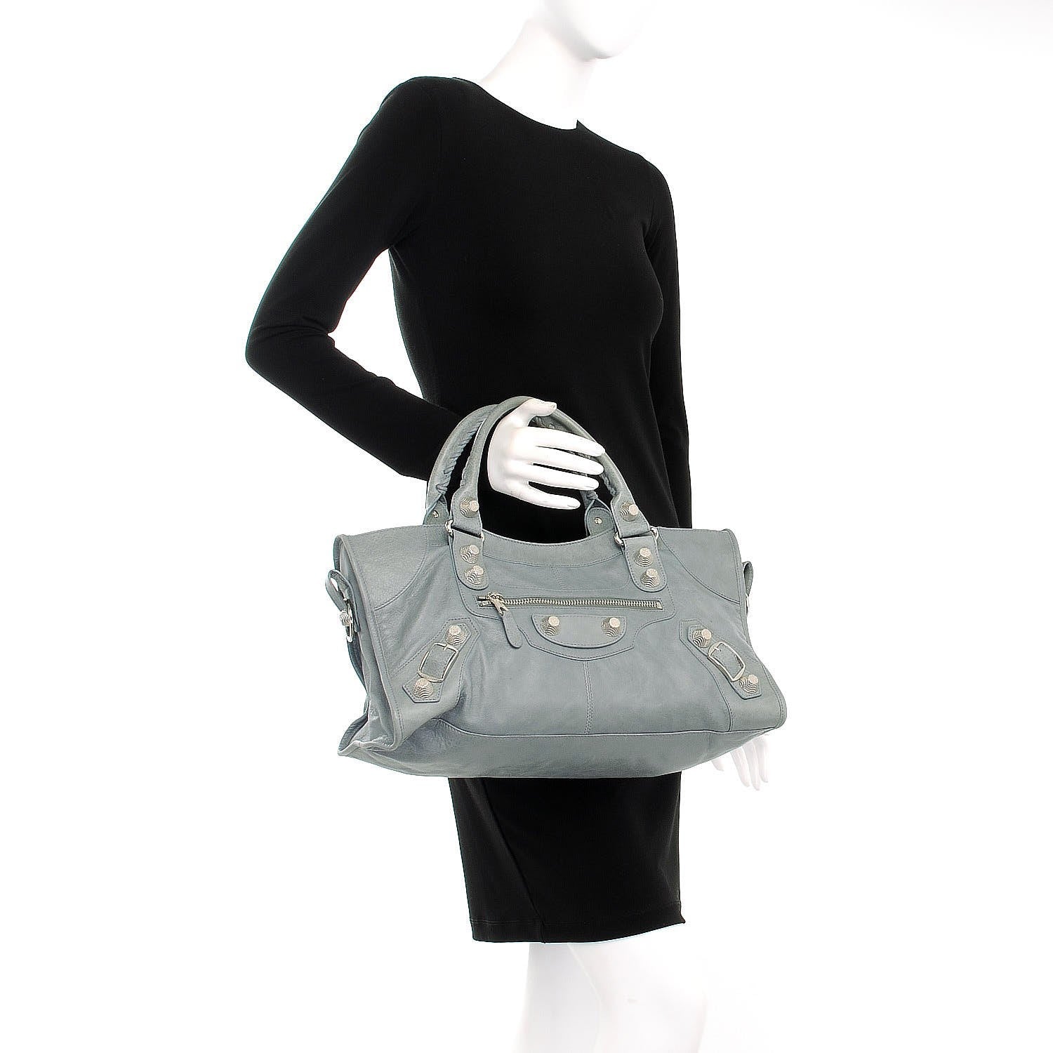 Balenciaga Agneau Giant 21 Silver Hardware Part Time Ardoise 2 of 8