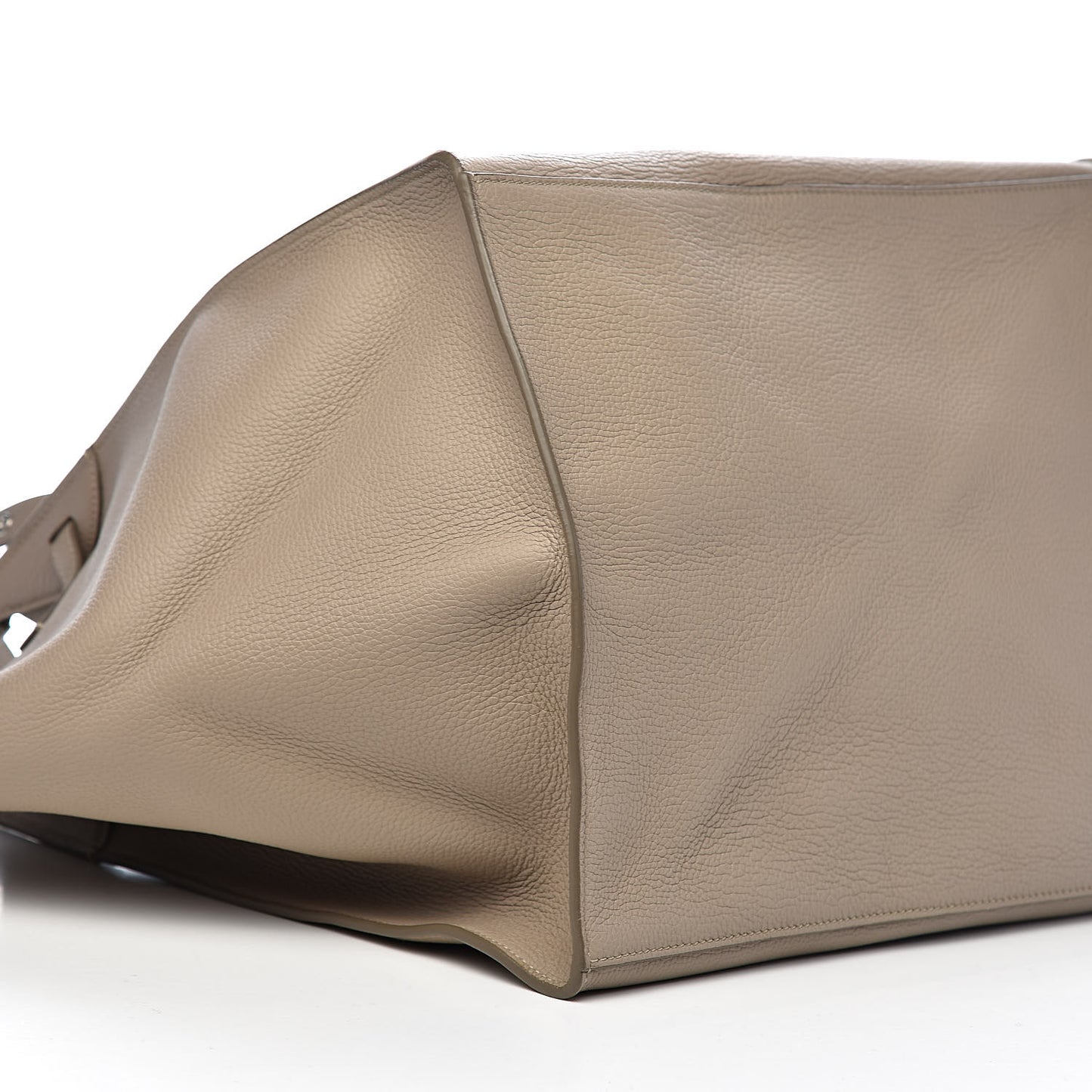 Supple Grained Calfskin Medium Big Bag Light Taupe