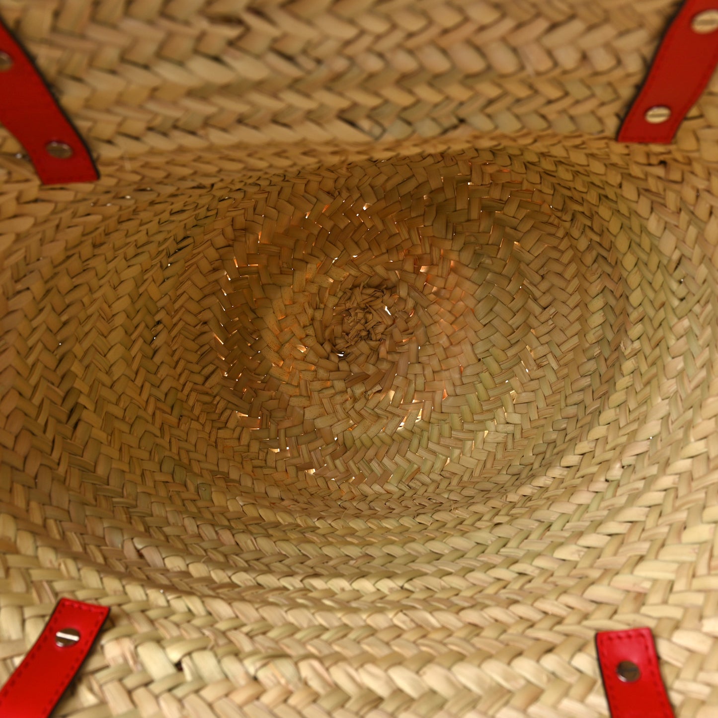 Woven Straw Loubishore Tote Sunrise
