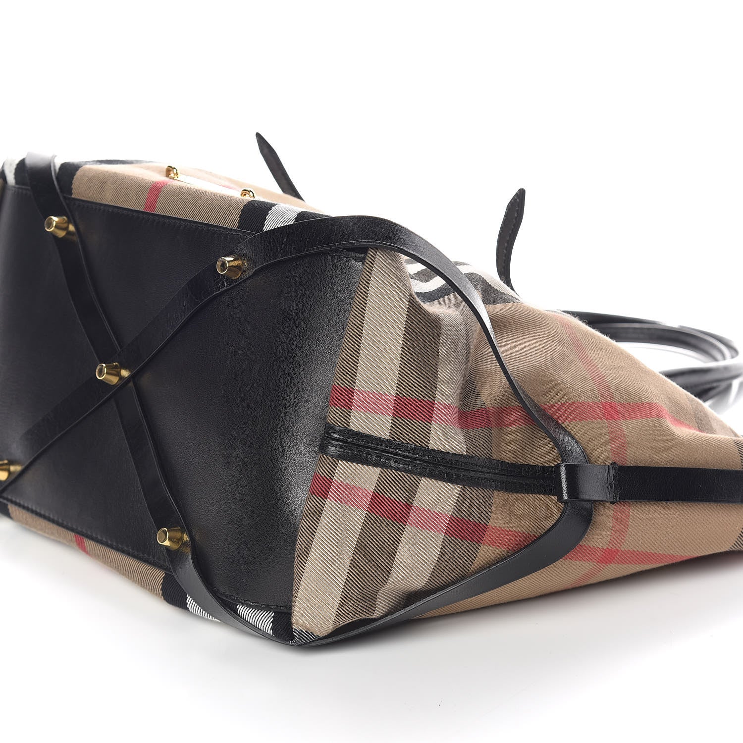 Burberry House Check Bridle Calfskin Medium Salisbury Tote Black 6 of 10