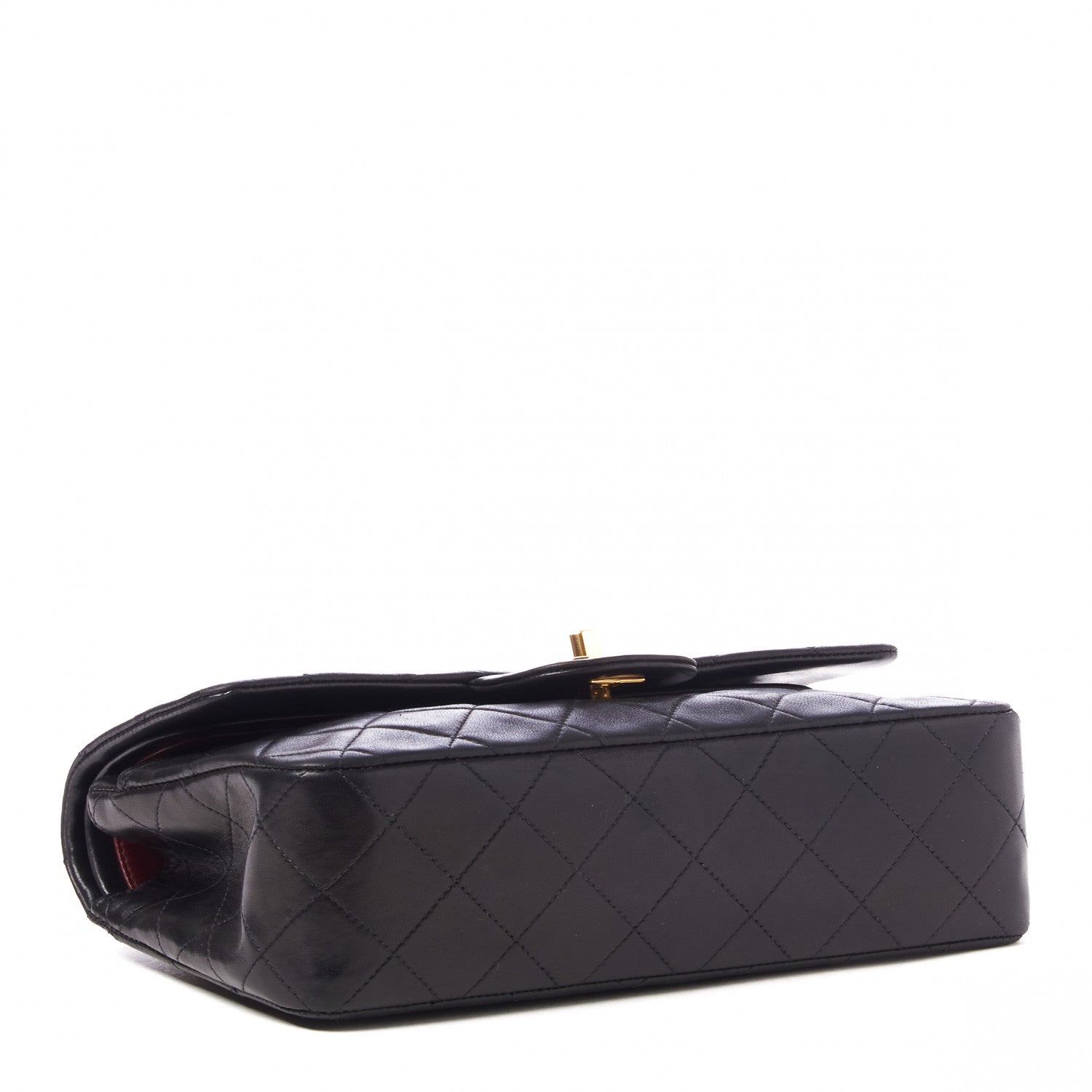 Chanel Lambskin Quilted Small Double Flap Black 3 of 9