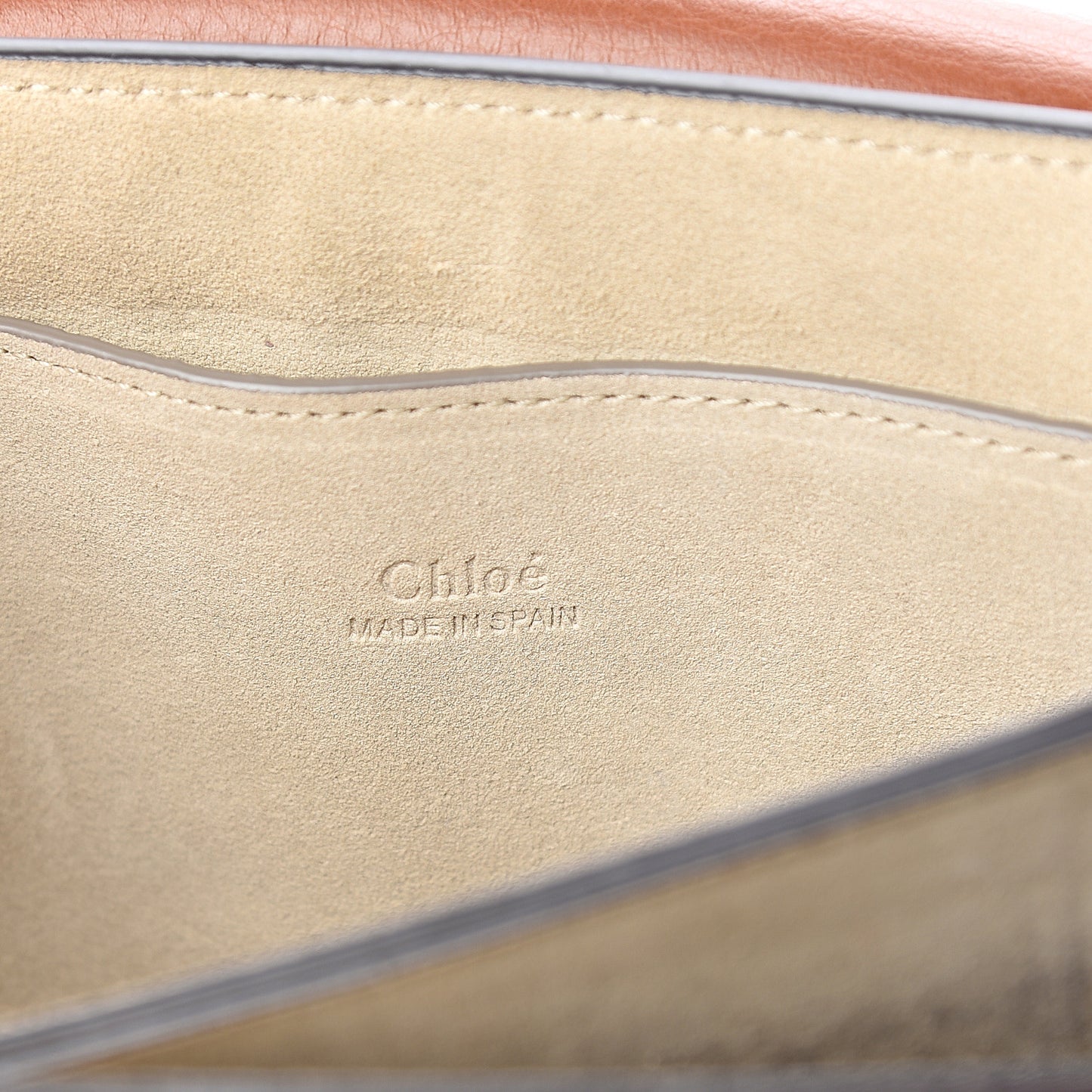 Suede Calfskin Small Faye Shoulder Bag Tobacco