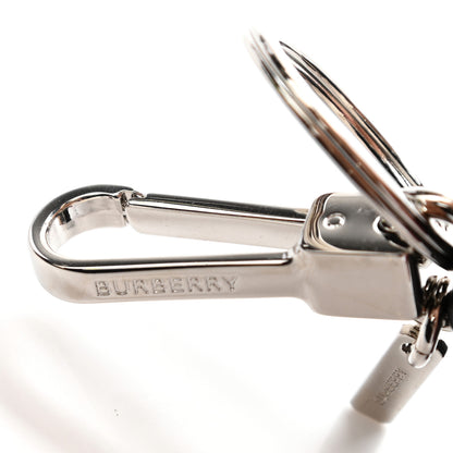 Burberry Grained Calfskin Vintage Check Thomas Trench Teddy Bear Keychain Charm Black 9 of 9