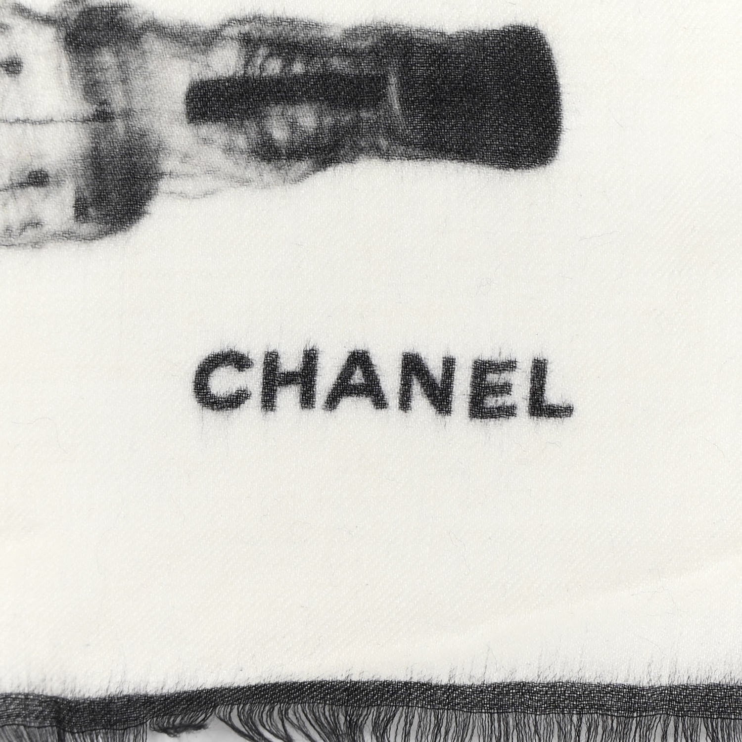 Chanel Cashmere CC Astronaut Scarf Beige 2 of 7