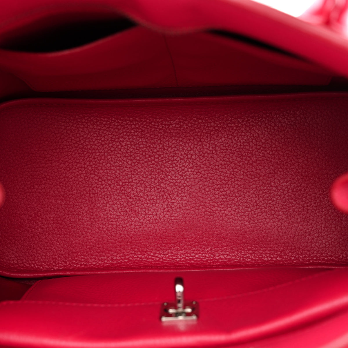 Supple Grained Calfskin Medium Open Bar Tote Pink