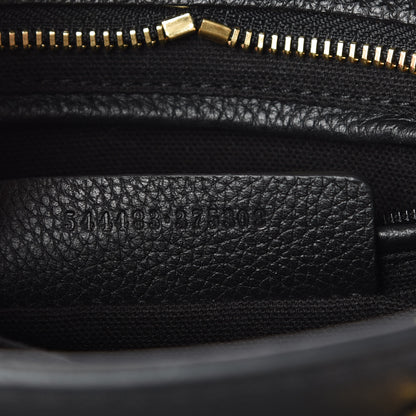 Alexander McQueen Pebbled Calfskin Mini Padlock Tote Black 10 of 10