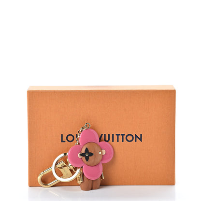 Louis Vuitton Resin Wood Vivienne Bag Charm Pink 5 of 5