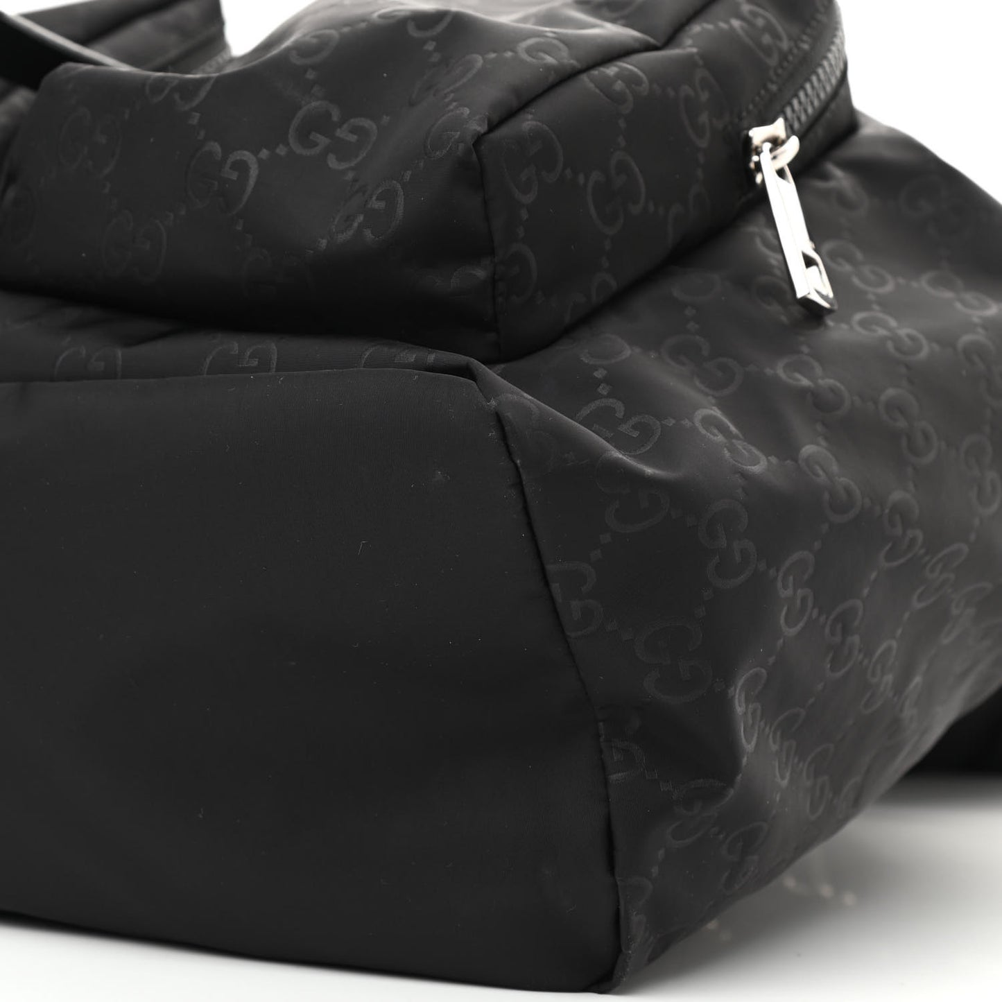 Nylon Monogram Small Single Buckle Backpack Black