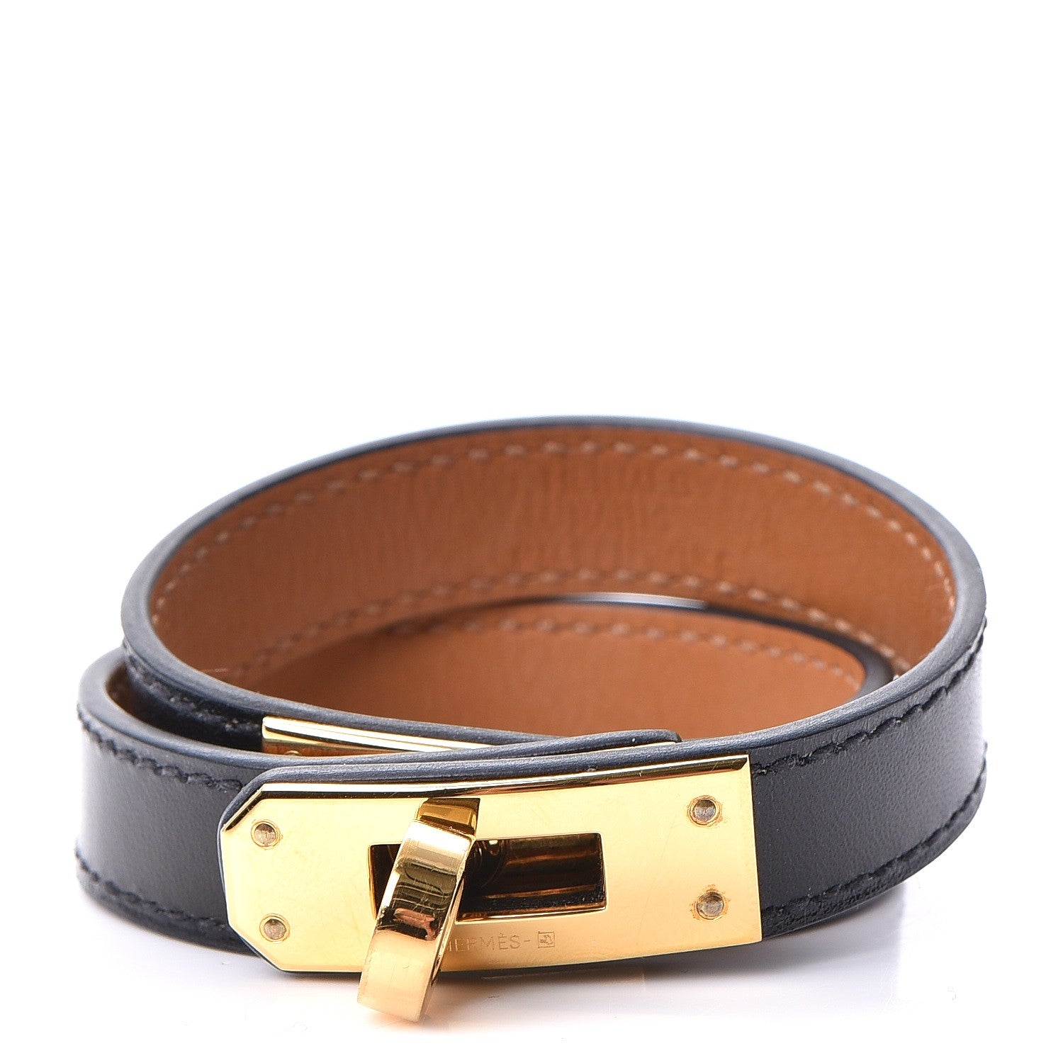 Hermes Box Kelly Double Tour Bracelet XS Black 1 of 6