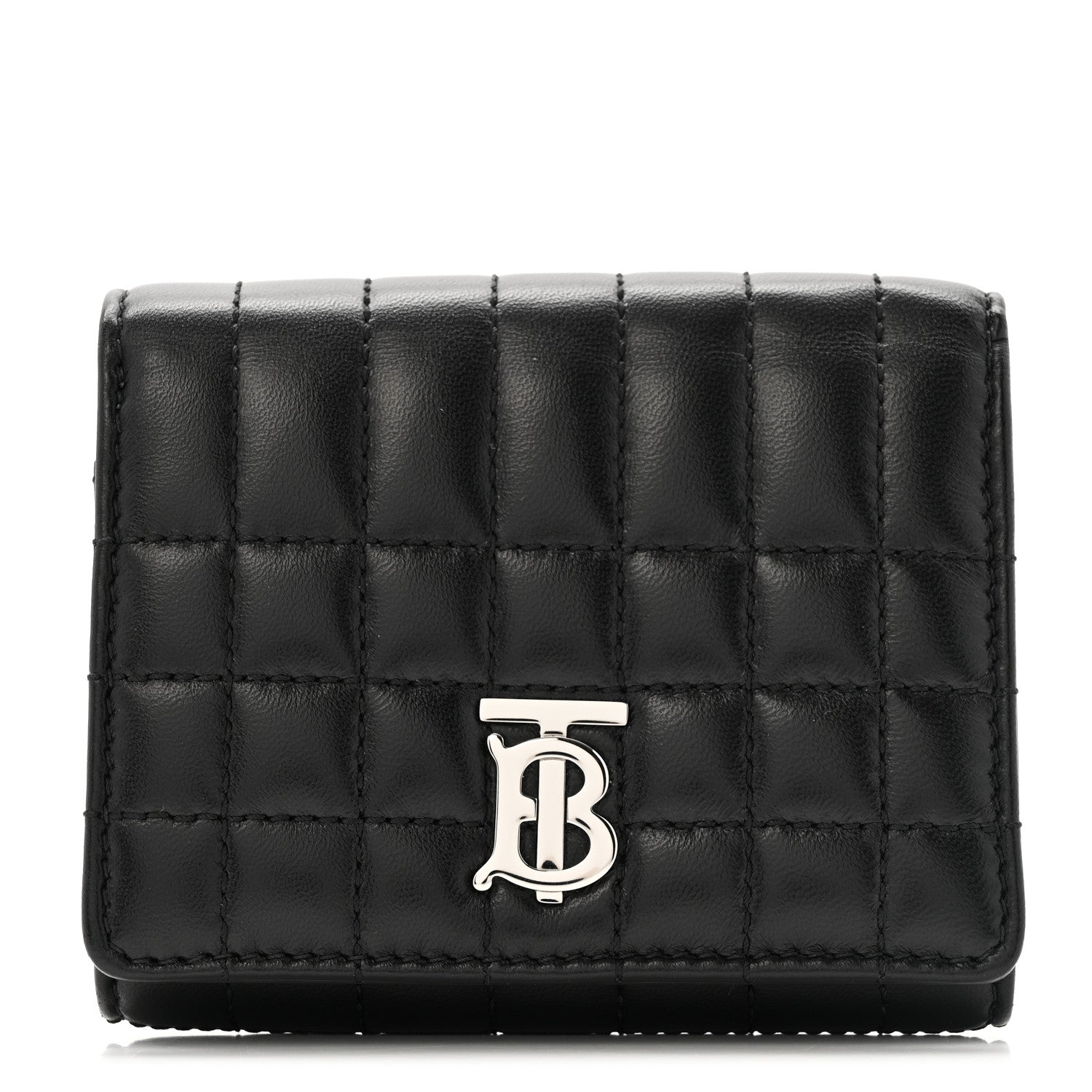 Burberry Lambskin Quilted Small Lola Folding Wallet Black 1 of 7
