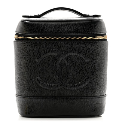 Chanel Caviar Cosmetic Vanity Bag Black 2 of 8