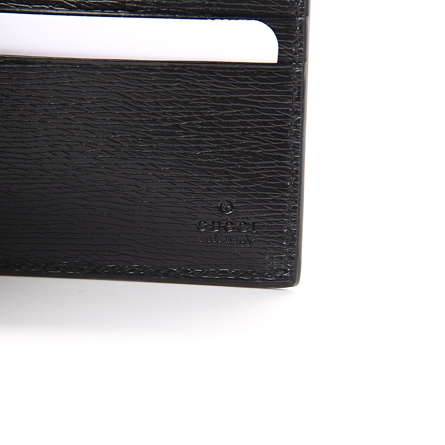 Gucci Shangai Calfskin Kingsnake Bi-Fold Wallet Black 5 of 7