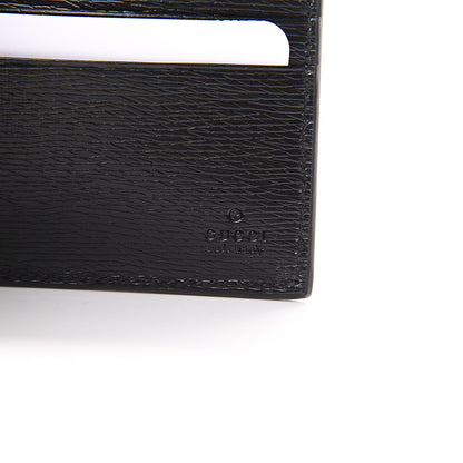 Gucci Shangai Calfskin Kingsnake Bi-Fold Wallet Black 5 of 7