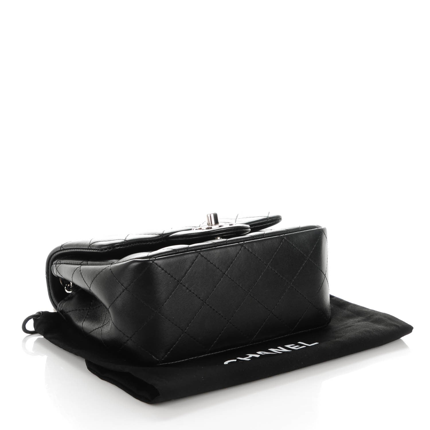 Chanel Lambskin Quilted Mini Square Flap Black 4 of 9