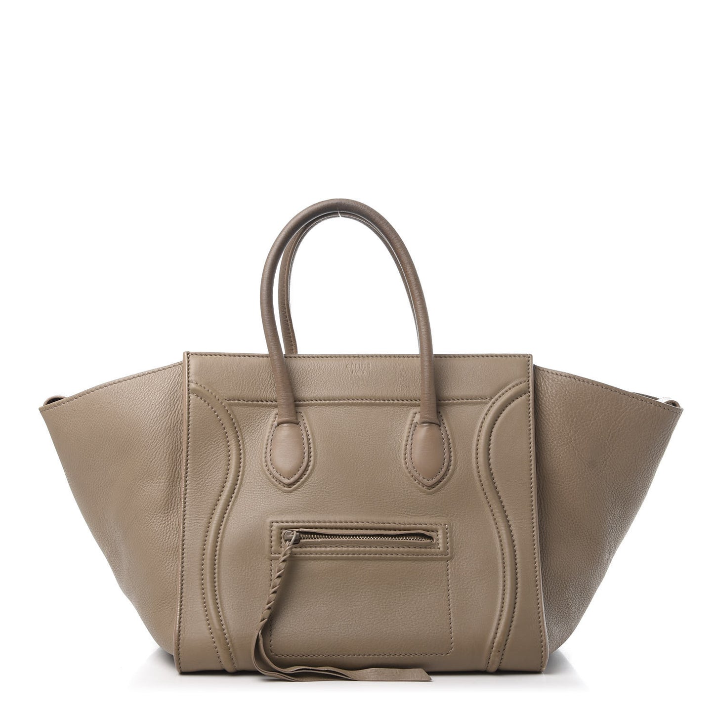 Supple Calfskin Medium Phantom Luggage Beige