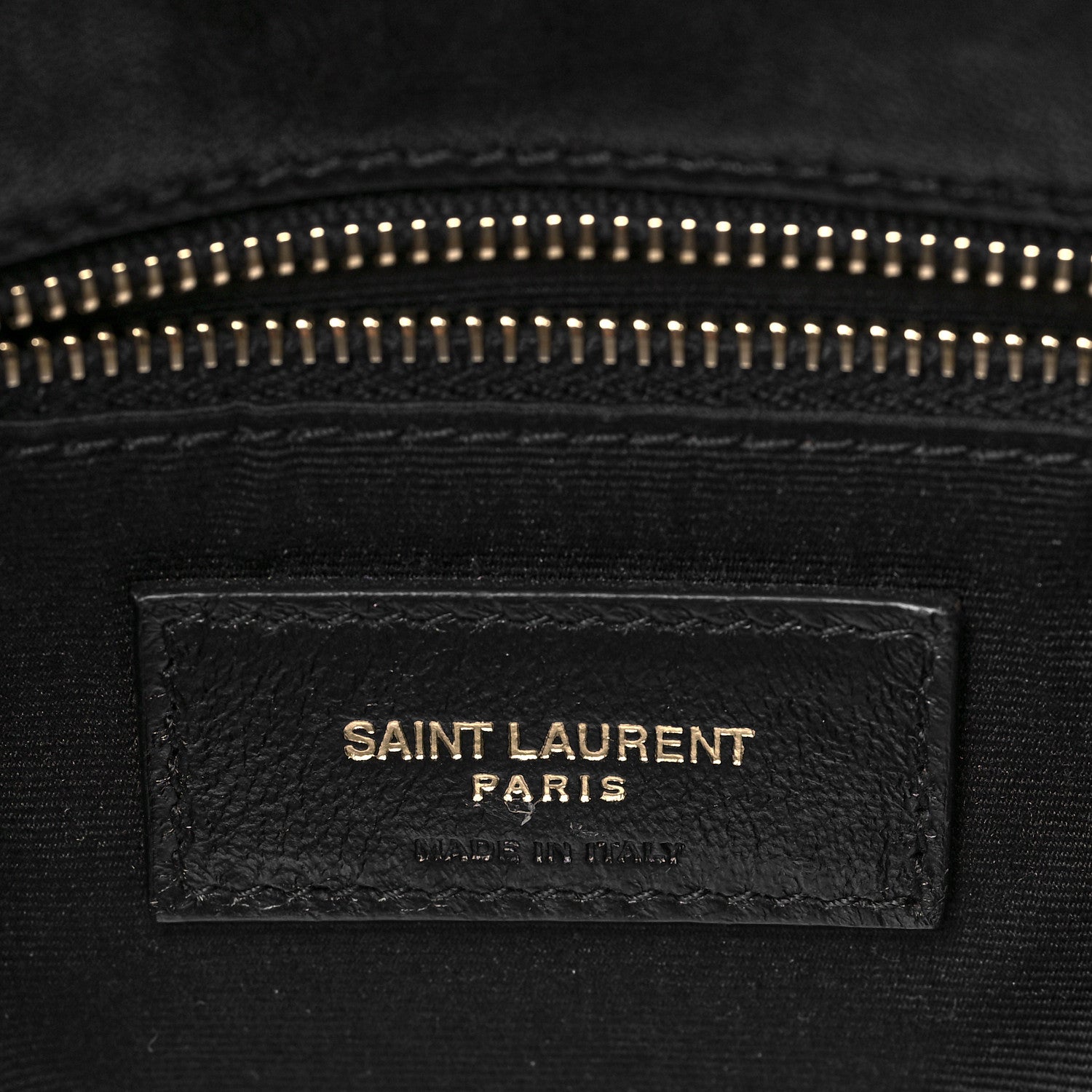 Saint Laurent Lambskin Quilted Medium Loulou Puffer Monogram Chain Satchel Black 5 of 9
