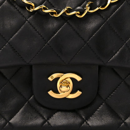 Chanel Lambskin Quilted Medium Double Flap Black 9 of 11