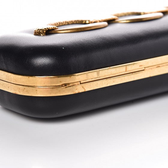Alexander McQueen Nappa Chain Knuckle Box Clutch Black 12 of 16