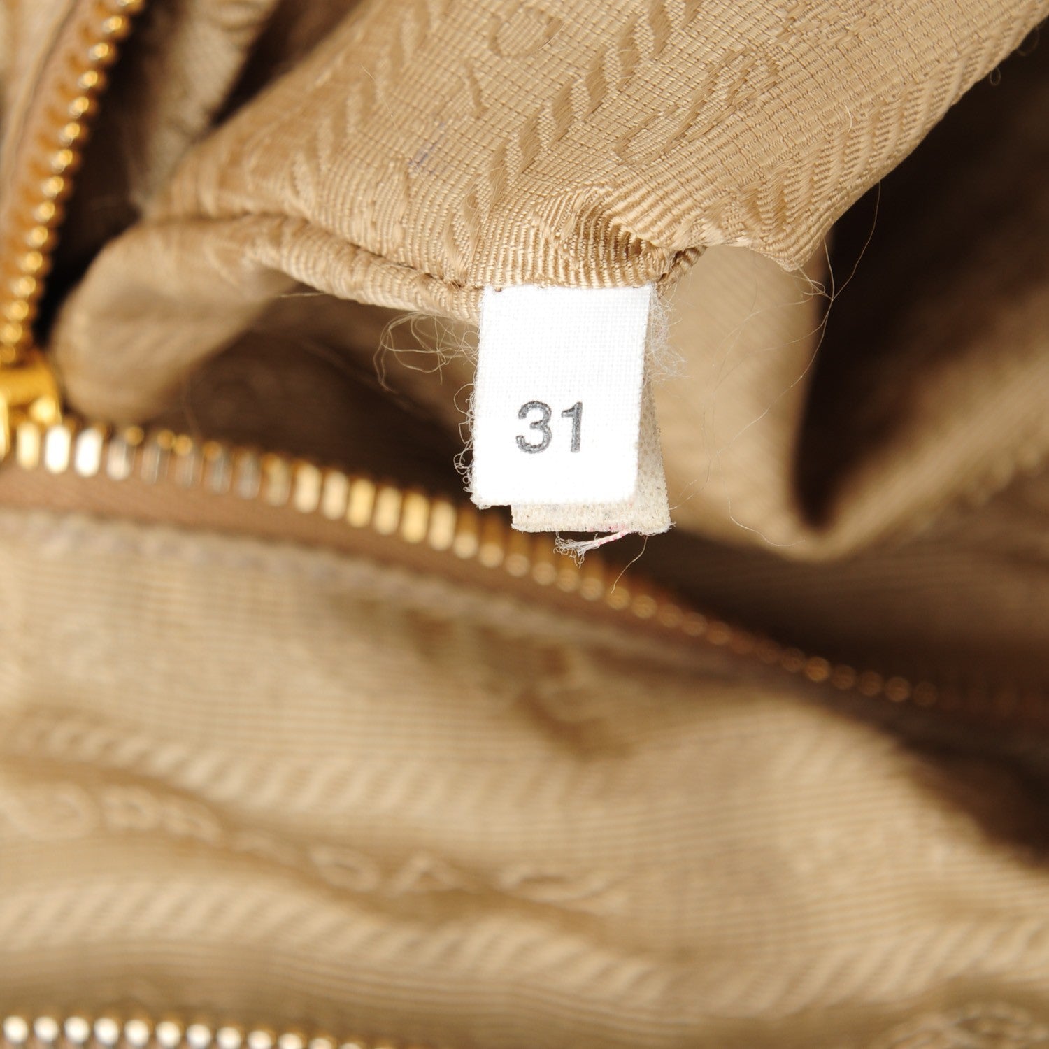 Prada Perforated Saffiano Fori Striped Boston Cuoio Mimosa 9 of 10