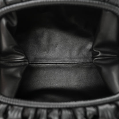 Bottega Veneta Bark Calfskin Embossed The Pouch Oversized Clutch Black 5 of 11