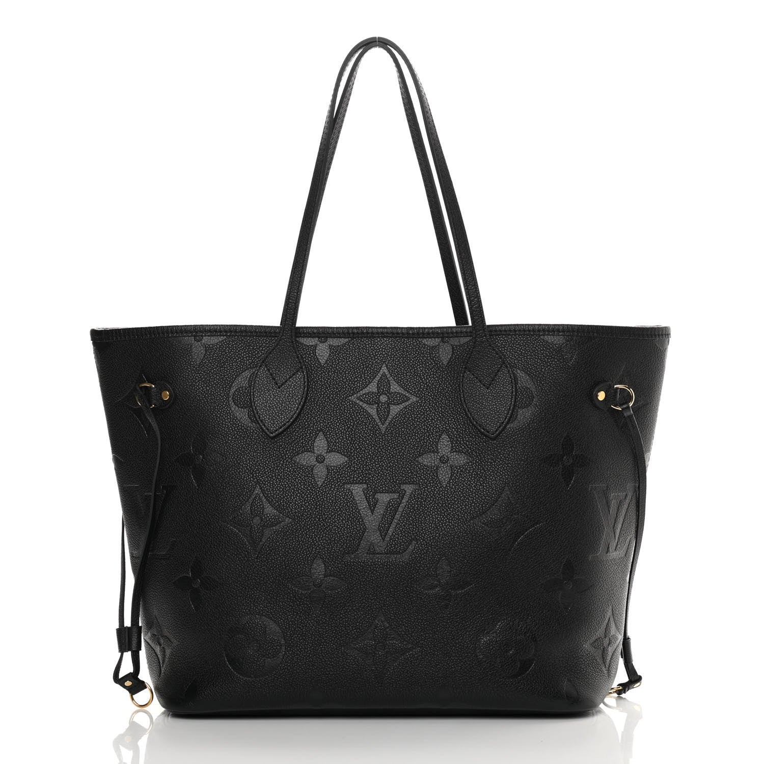 Louis Vuitton Empreinte Monogram Giant Neverfull MM Black 3 of 10