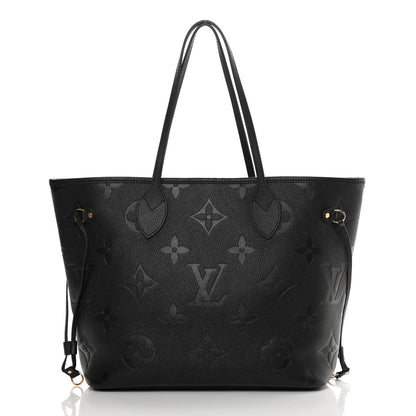 Louis Vuitton Empreinte Monogram Giant Neverfull MM Black 3 of 10