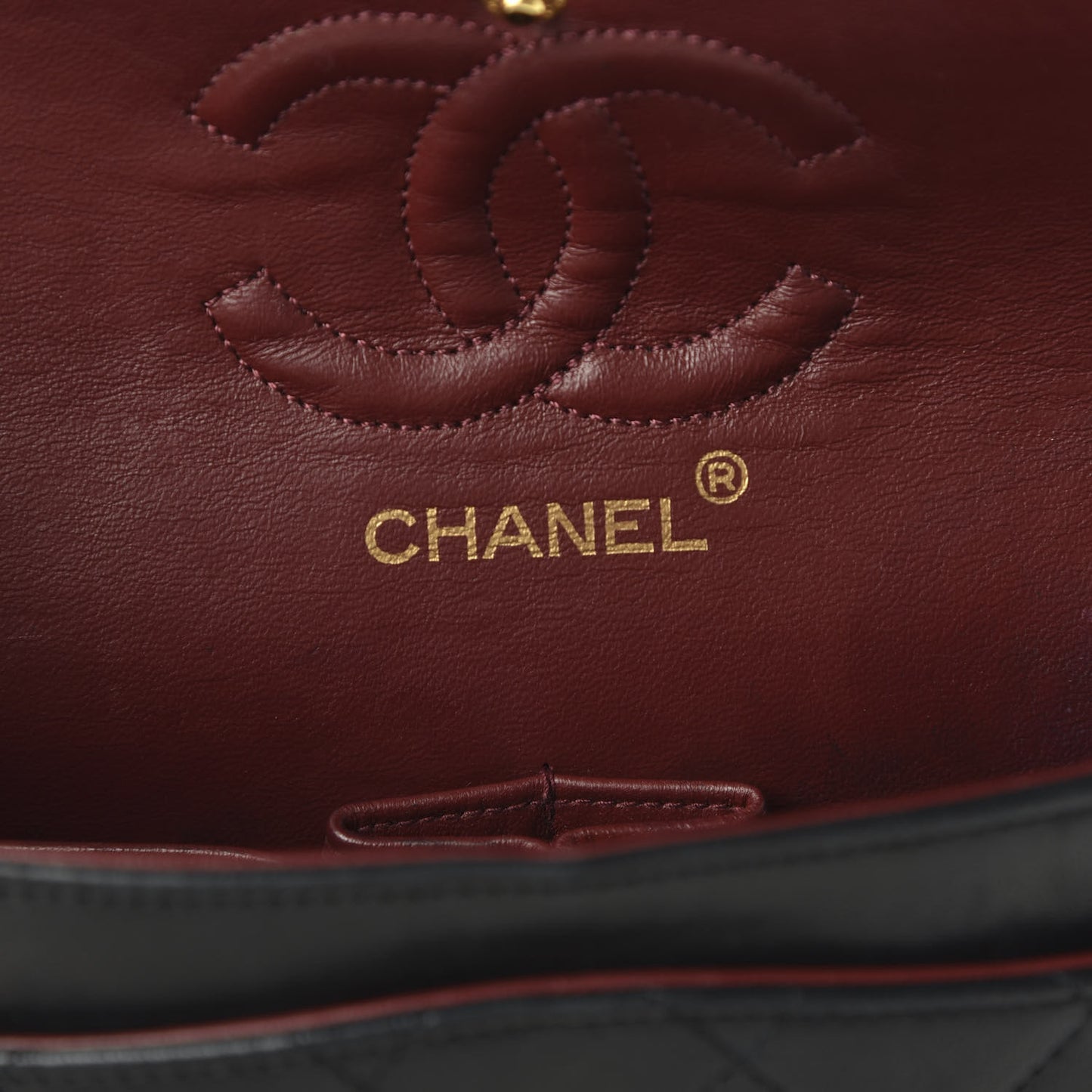 Lambskin Quilted Small Double Flap Black
