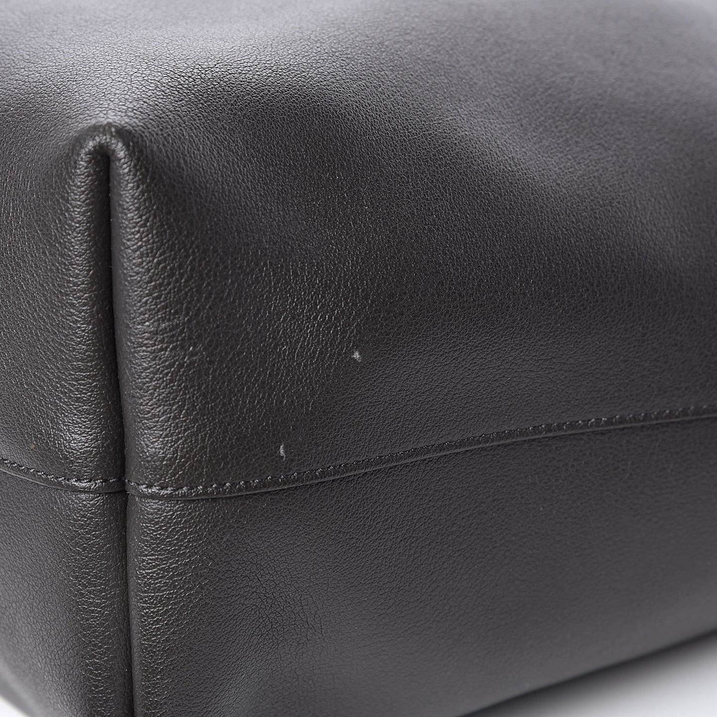 Calfskin Large Shopping Tote Dark Grey