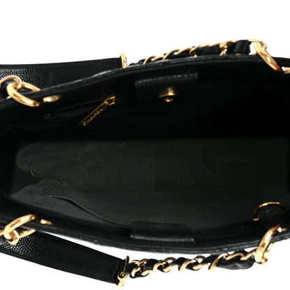 Chanel Caviar Quilted Petit Shopping Tote PST Black 5 of 12