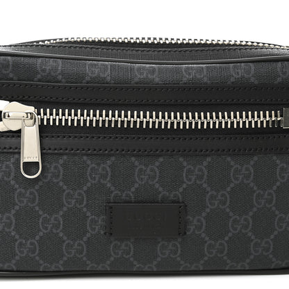 Gucci Soft GG Supreme Monogram Web Belt Bag Black Grey 8 of 10
