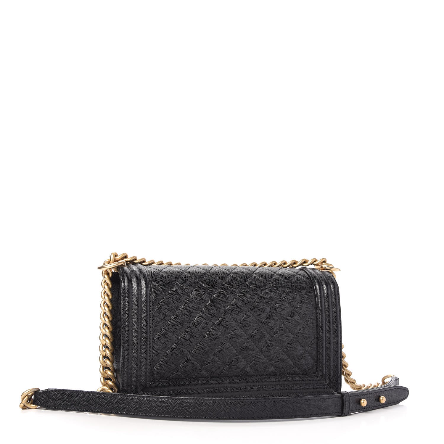 Chanel Caviar Quilted Medium Boy Flap Black 3 of 11