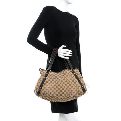 Gucci Monogram Medium Abbey Shoulder Bag Dark Brown 2 of 8