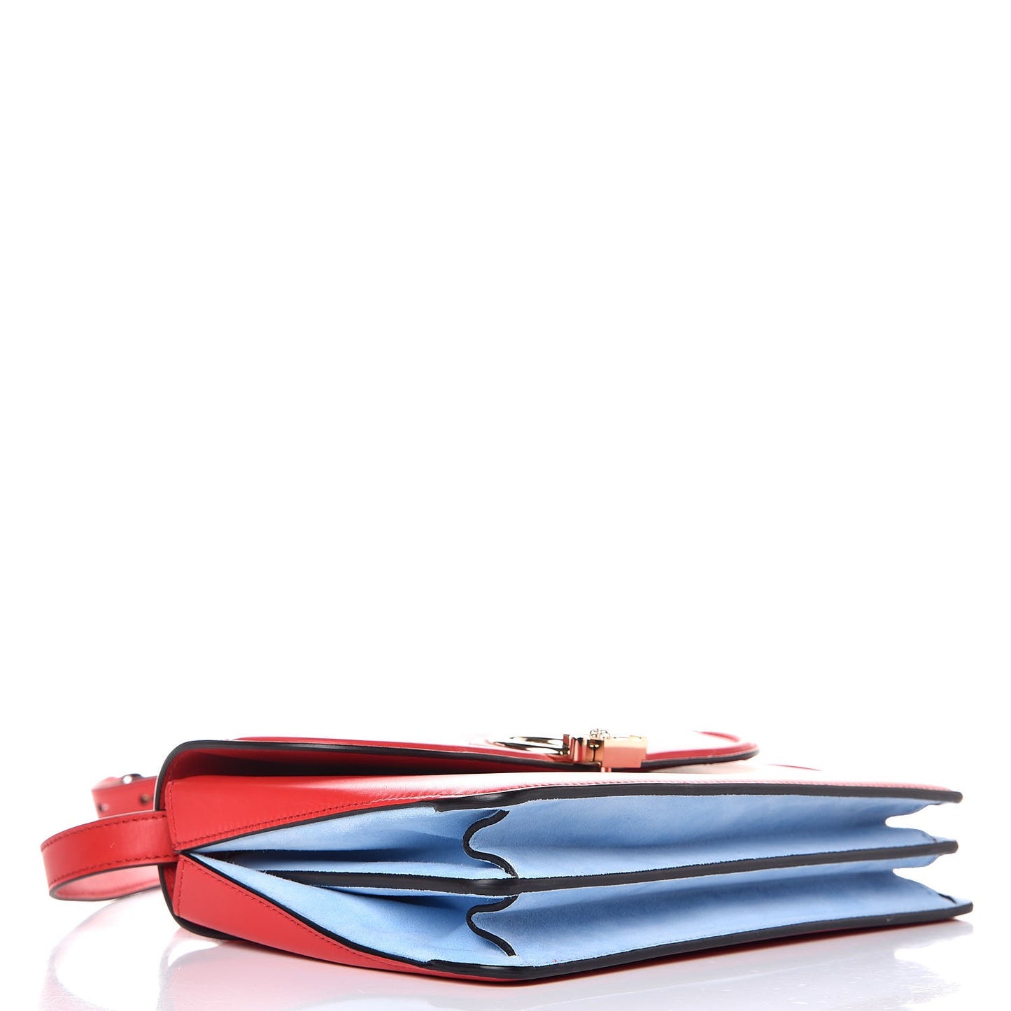 Calfskin Small DV One Red Blue