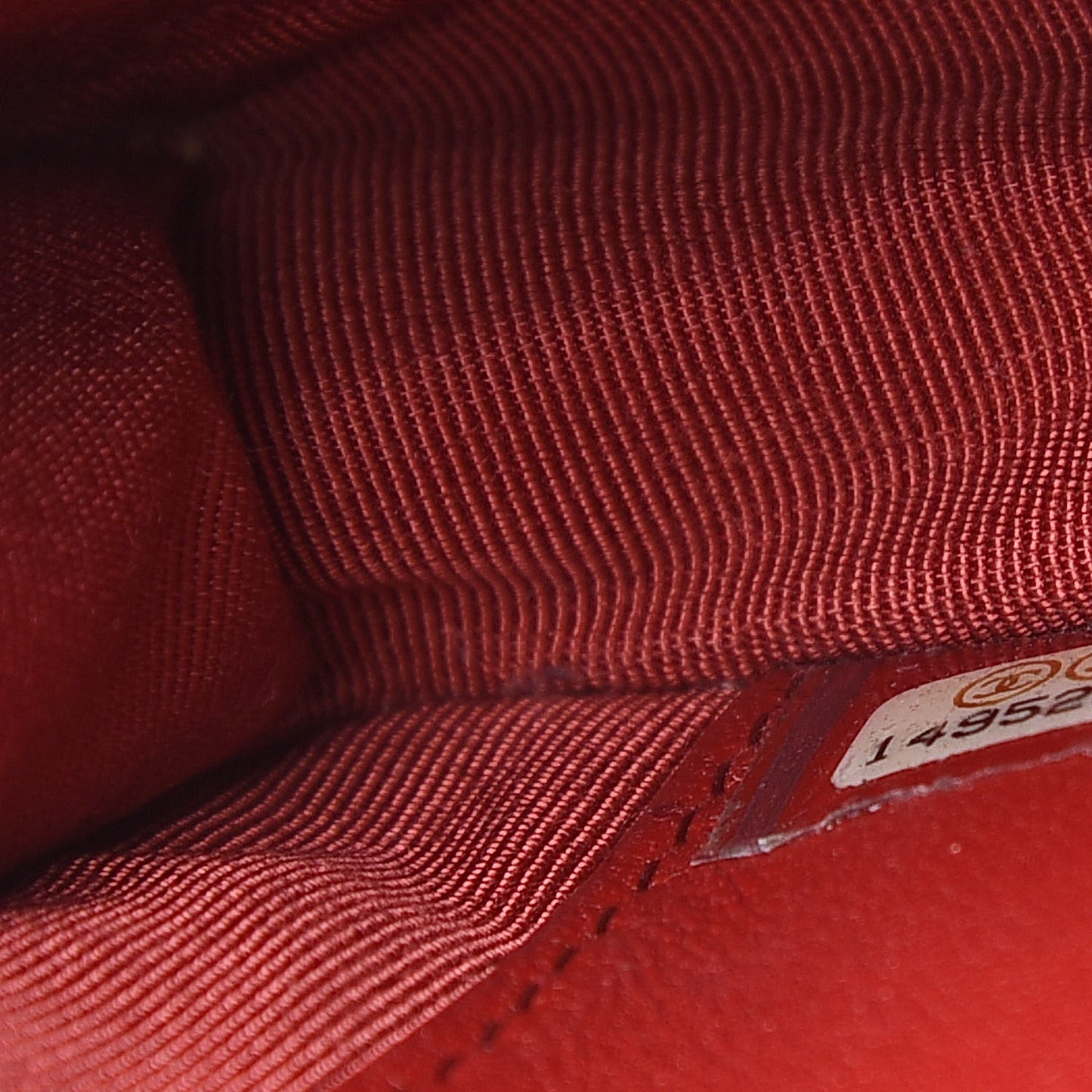 Lambskin Quilted Wallet On Chain WOC Red