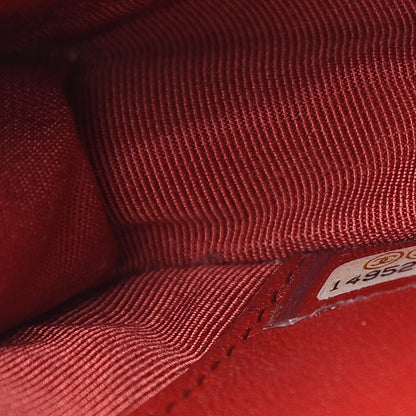 Chanel Lambskin Quilted Wallet On Chain WOC Red 8 of 15