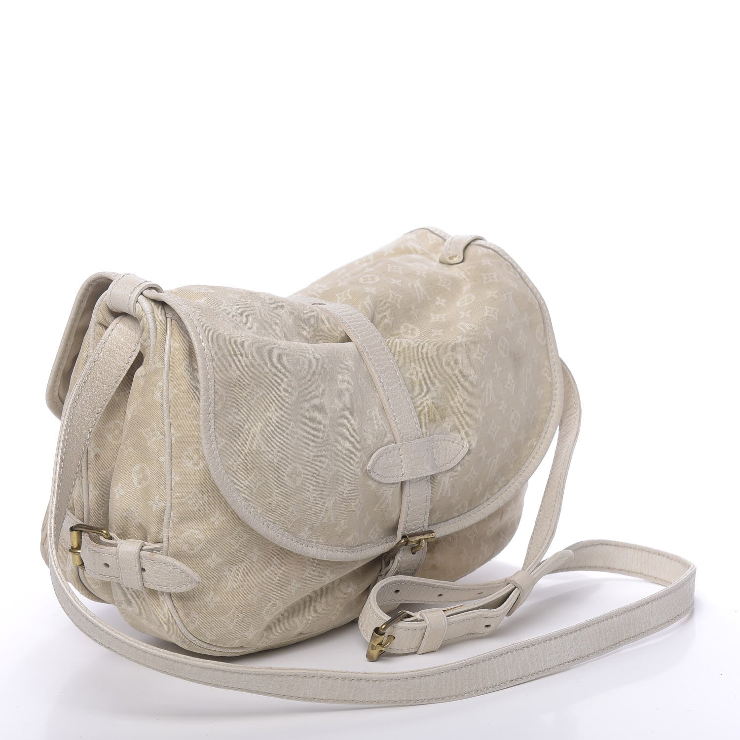 Louis Vuitton Monogram Mini Lin Saumur Dune 3 of 21