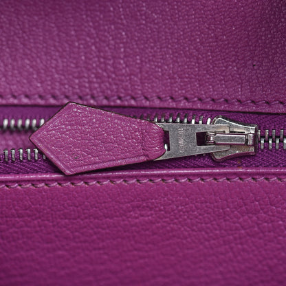 Hermes Chevre Mysore Birkin 25 Cyclamen 13 of 43