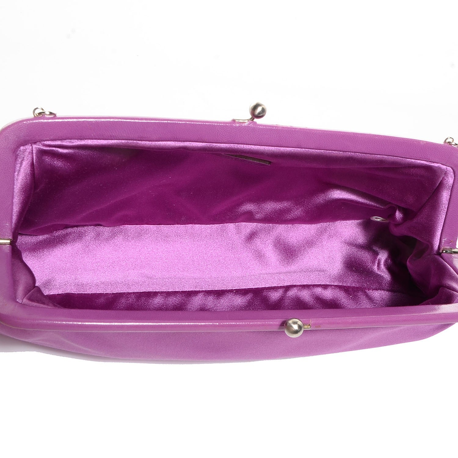 Prada Nappa Satin Raso Kisslock Clutch 5 of 8