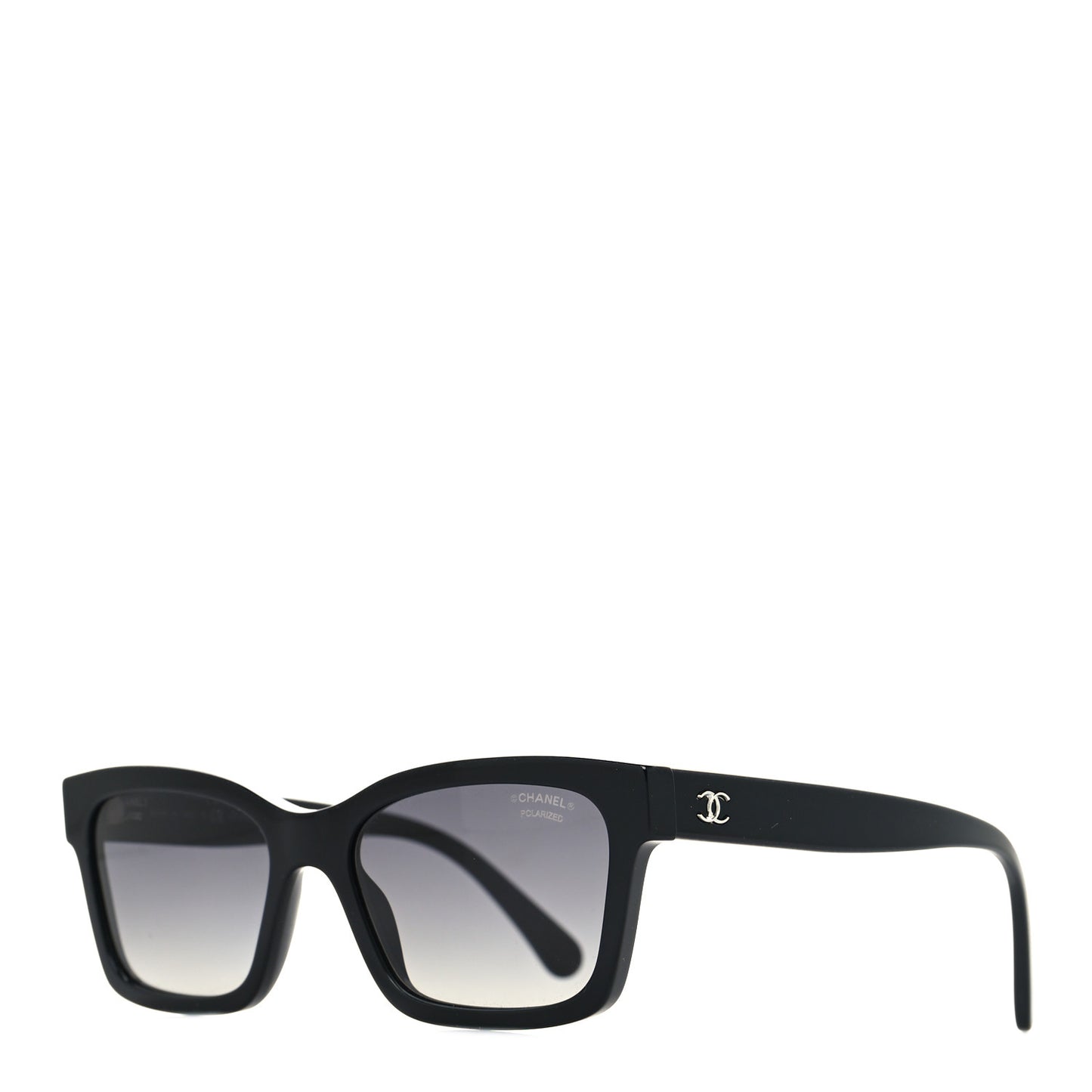 Acetate Polarized Square Sunglasses 5417 Black