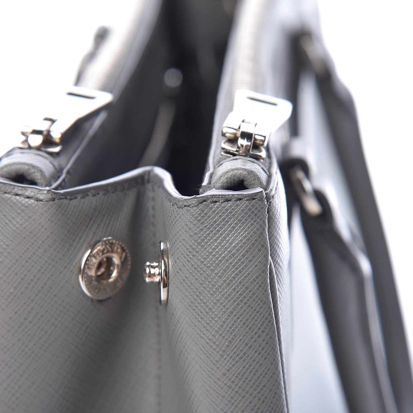 Saffiano Small Galleria Double Zip Tote Marmo