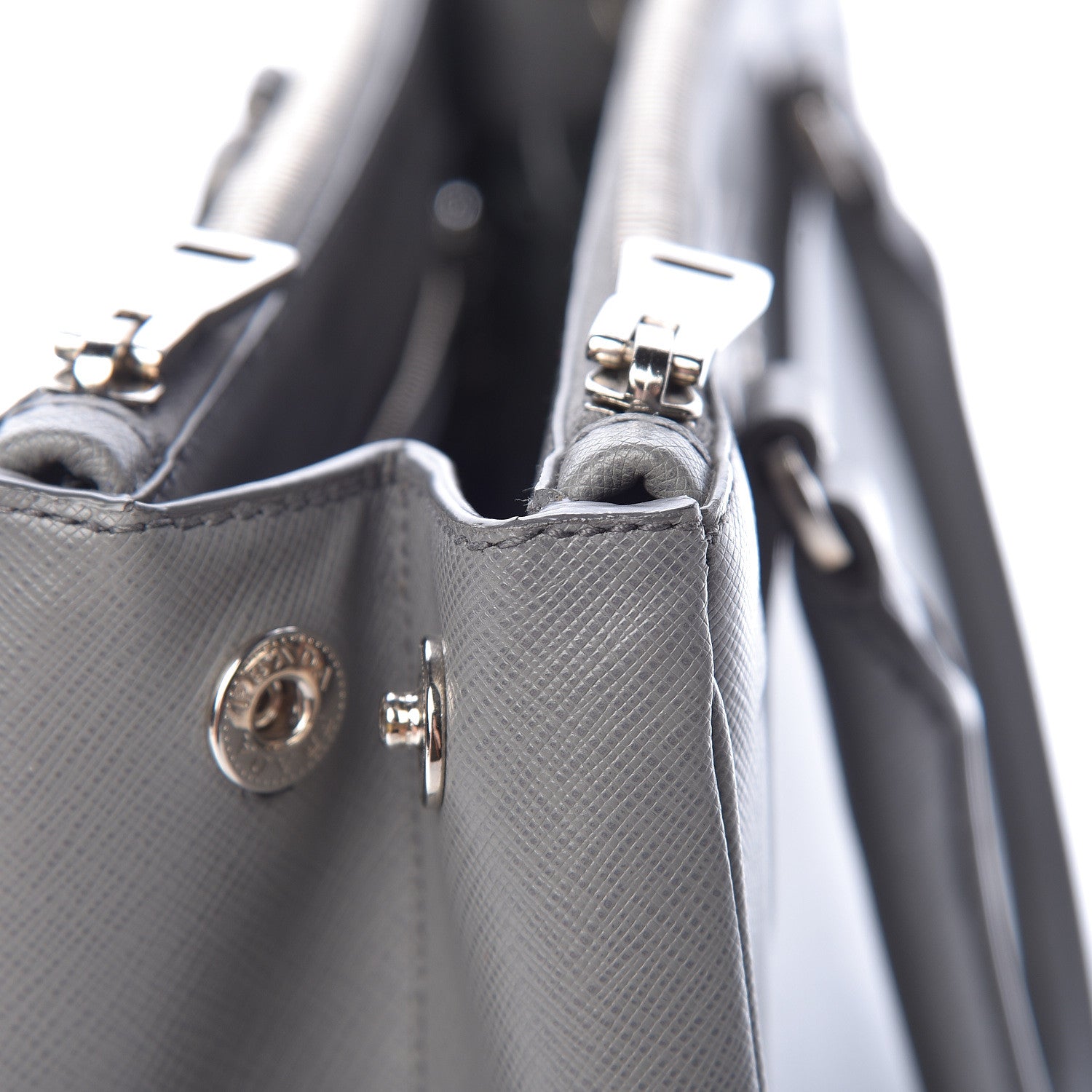 Prada Saffiano Small Galleria Double Zip Tote Marmo 11 of 18