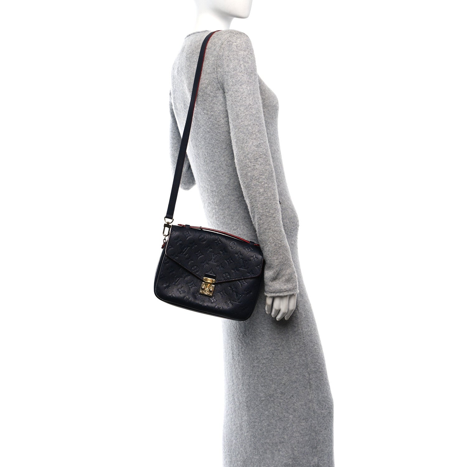 Louis Vuitton Empreinte Pochette Metis Marine Rouge 3 of 9