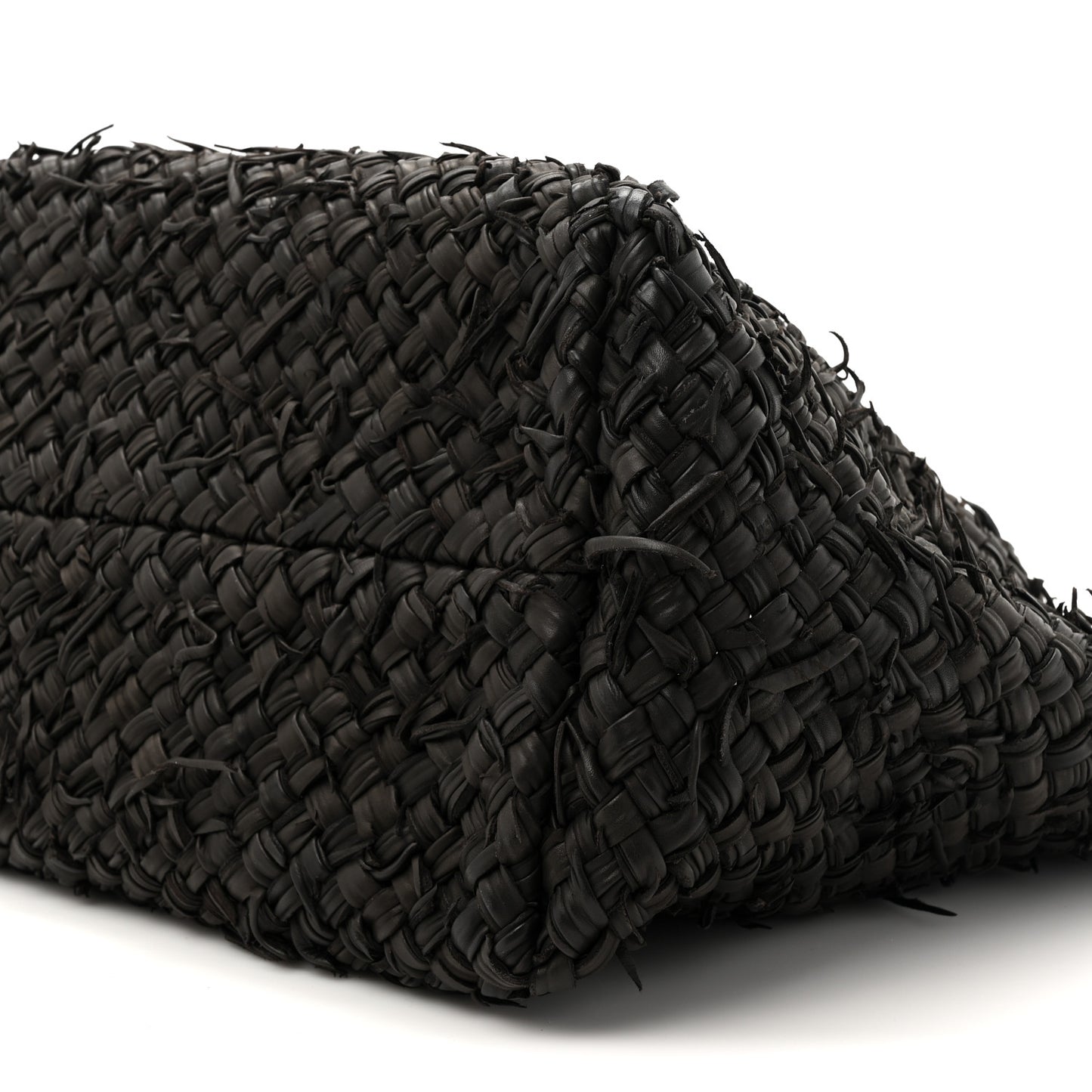 Chevre Intrecciato Fringe Netted Medium Cabat Tote