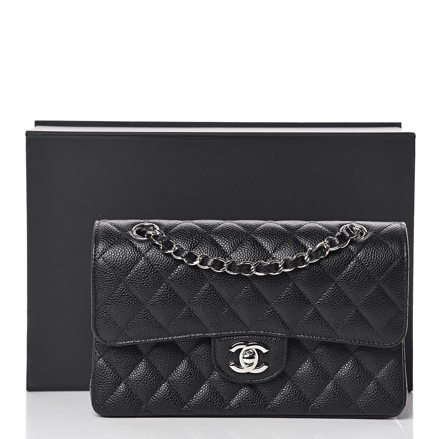Chanel Caviar Quilted Small Double Flap Black 10 of 10
