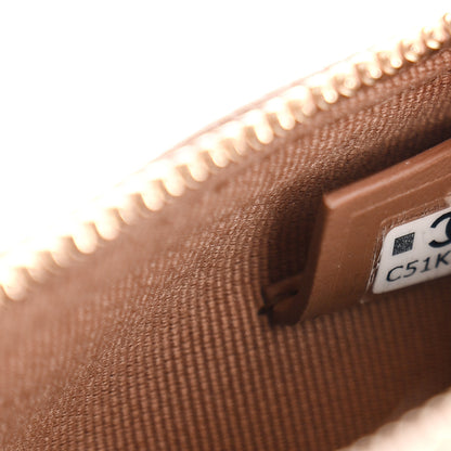 Chanel Caviar Quilted Barrel Clutch With Chain Brown 7 of 11