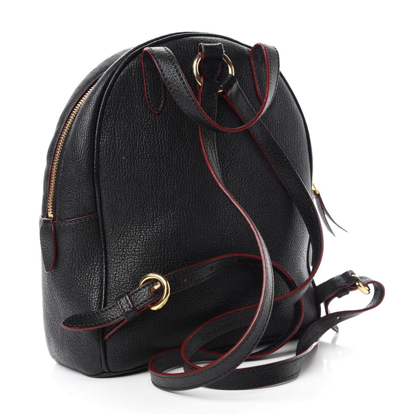 Goatskin Madras Backpack Black