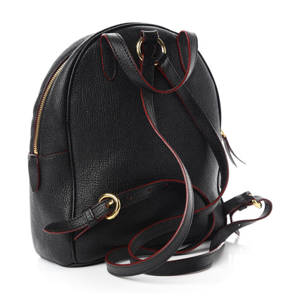 Miu Miu Goatskin Madras Backpack Black 3 of 11