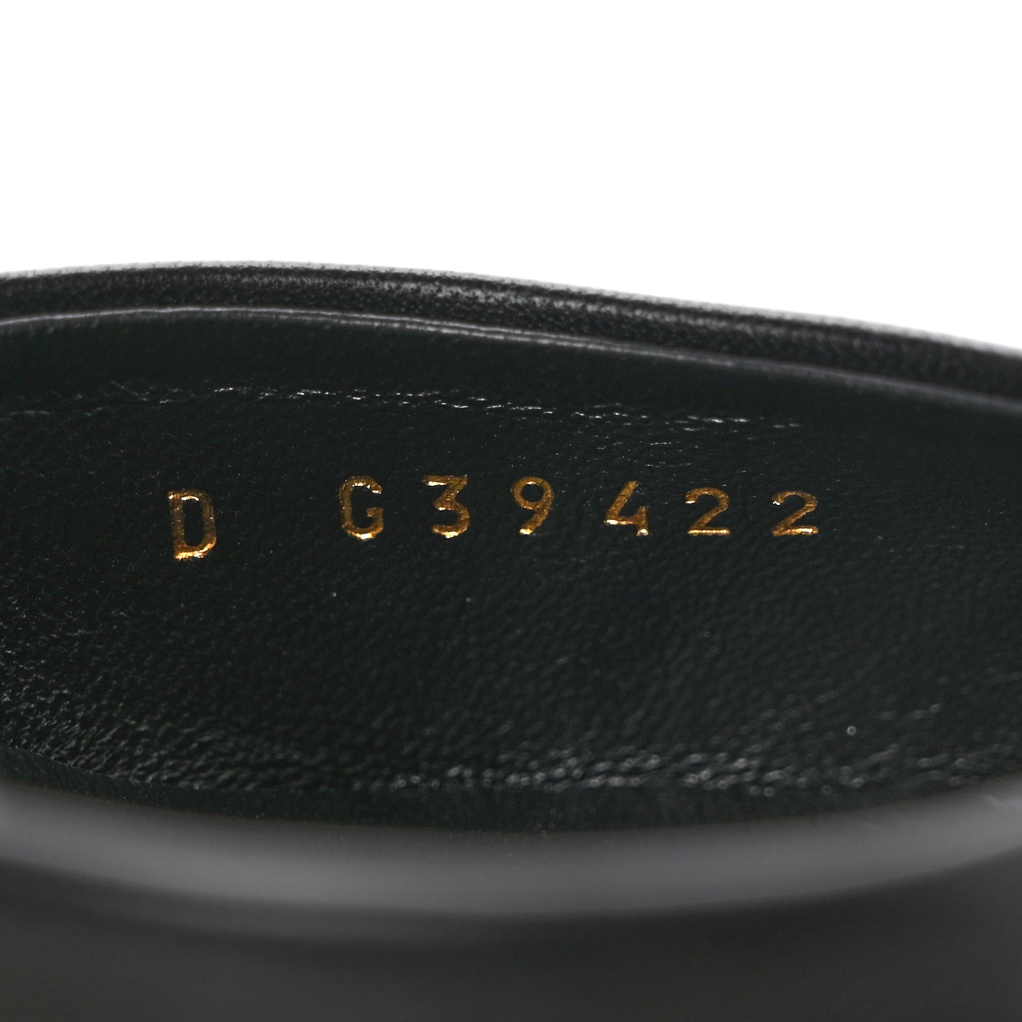 Lambskin Cap Toe Open Wedge 39.5 Black