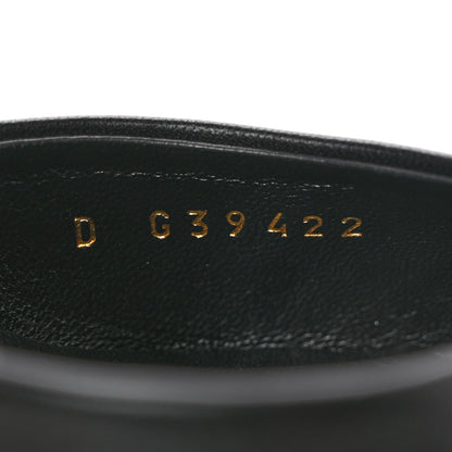 Chanel Lambskin Cap Toe Open Wedge 39.5 Black 8 of 14