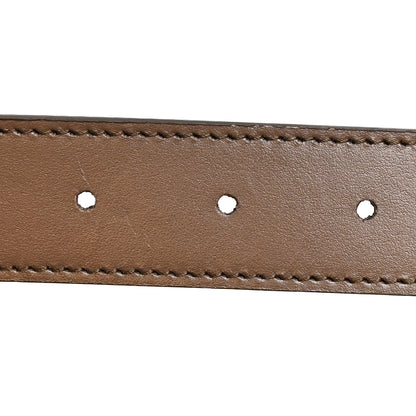 Gucci GG Supreme Monogram Textured Dollar Calfskin Blondie 30mm Belt 110 44 Beige Ebony New Acero 4 of 5